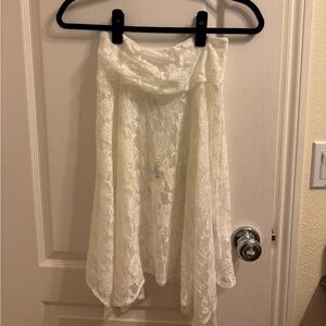 still in tags/never worn! lace white skirt from peppermayo, size S /M